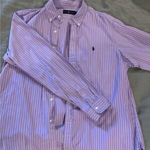 Ralph Lauren Purple Striped Men's Shirt